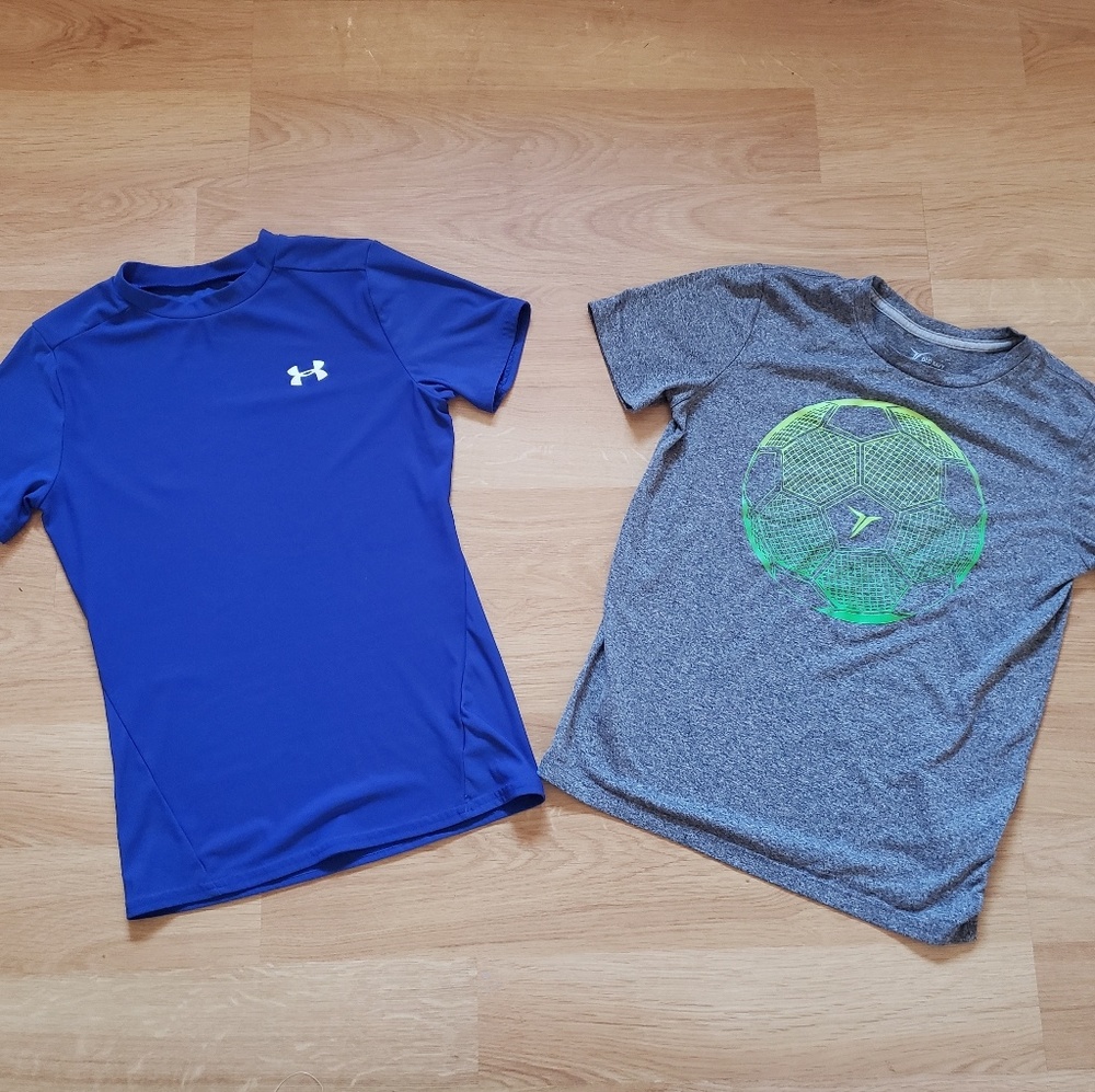 Lot of 2 Boys Tops Under Armour, Old Navy sz Large